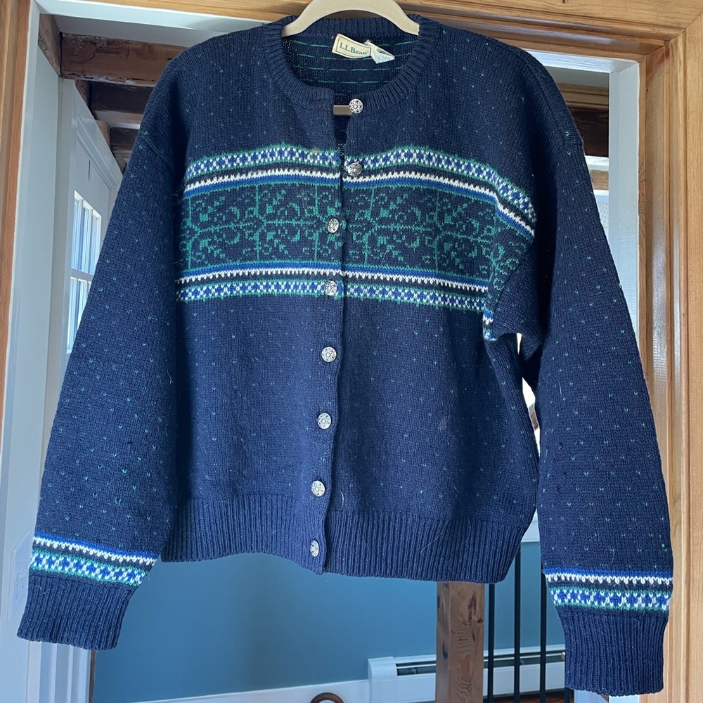Vintage Fair Isle LL Bean Sweater, XL